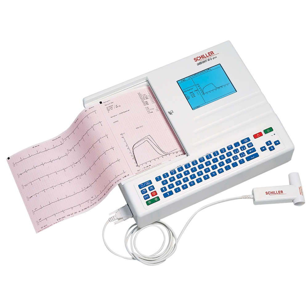 A M Systems Schiller Cardiovit AT 2 Plus Resting ECG EKG Machine